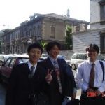 Three students from Adachi lab. participated in the 59th Vehicular Technology Conference (VTC) held in Milan, Italy from June 17 to 19, 2004.